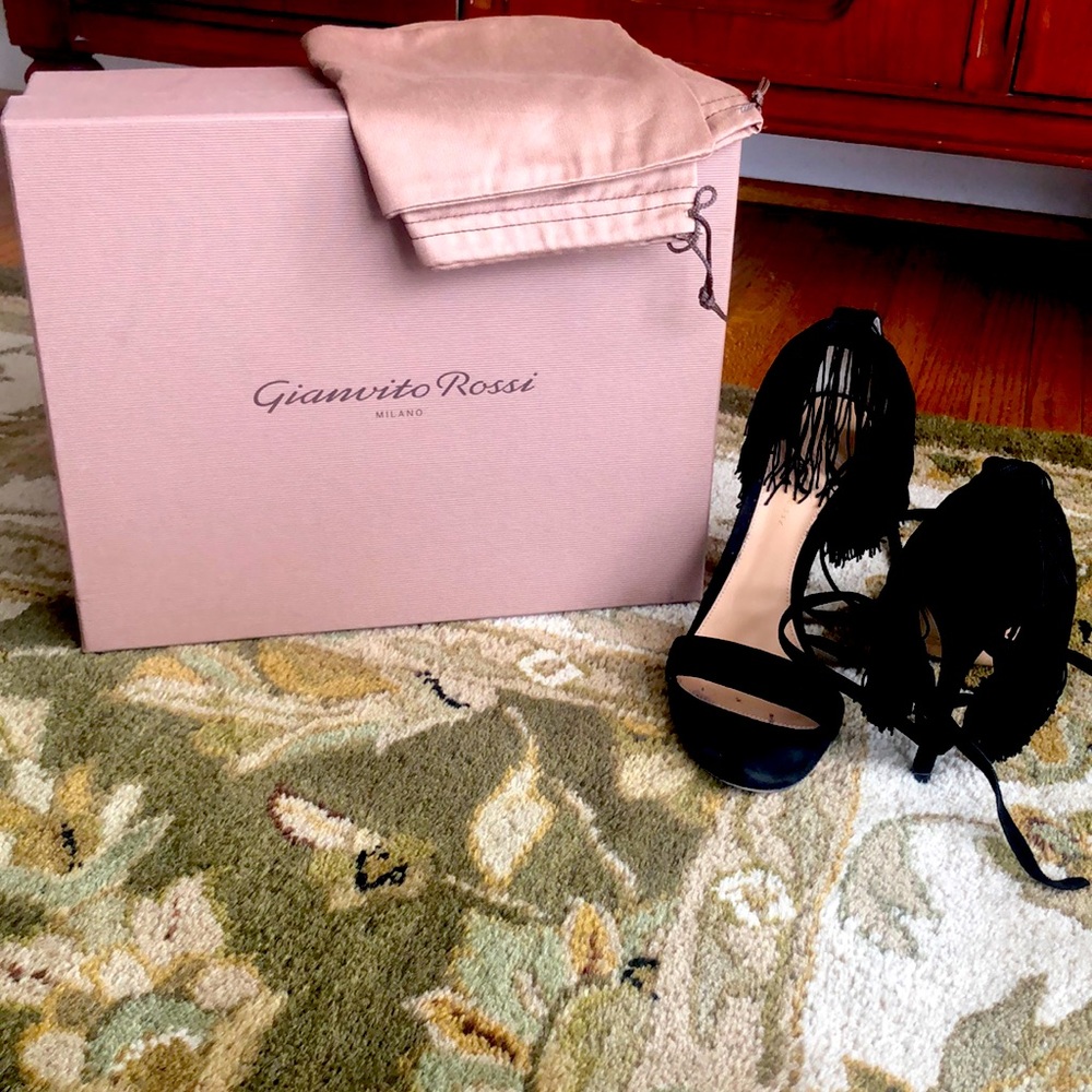 Gianvito Rossi Milano High Heels Camoscio Black